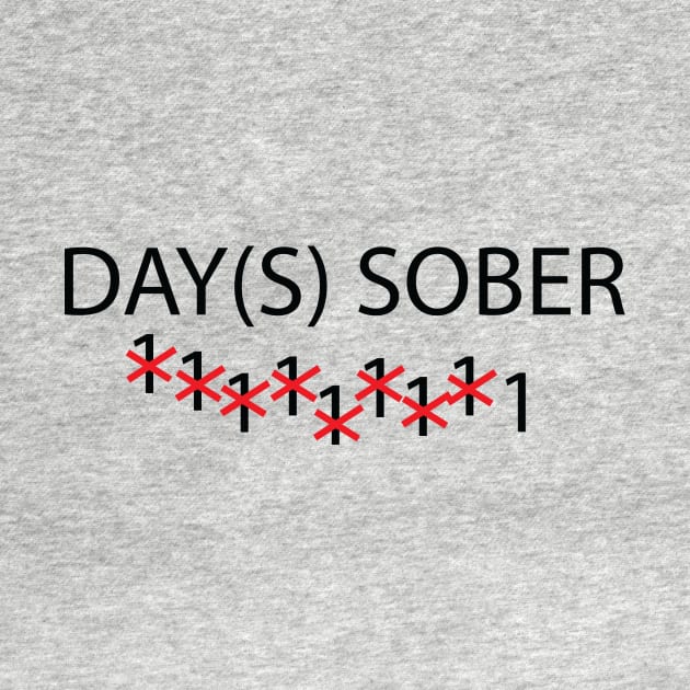 Days Sober by Printadorable